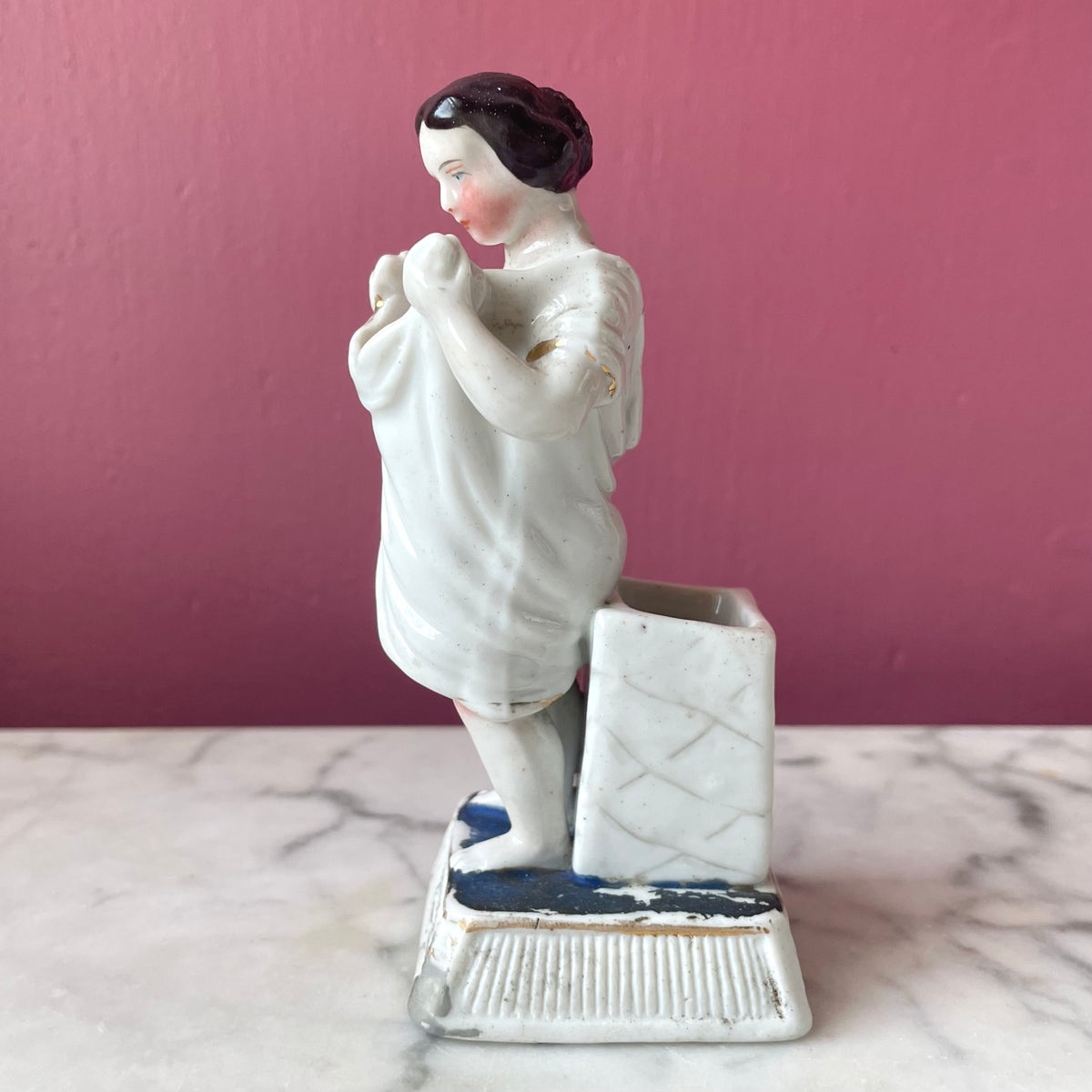 Victorian Porcelain Bathing Beauty | Risqué Staffordshire