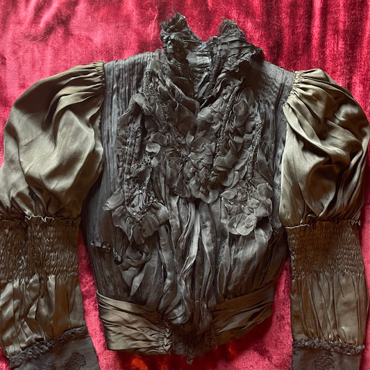 Antique Edwardian Silk Bodice