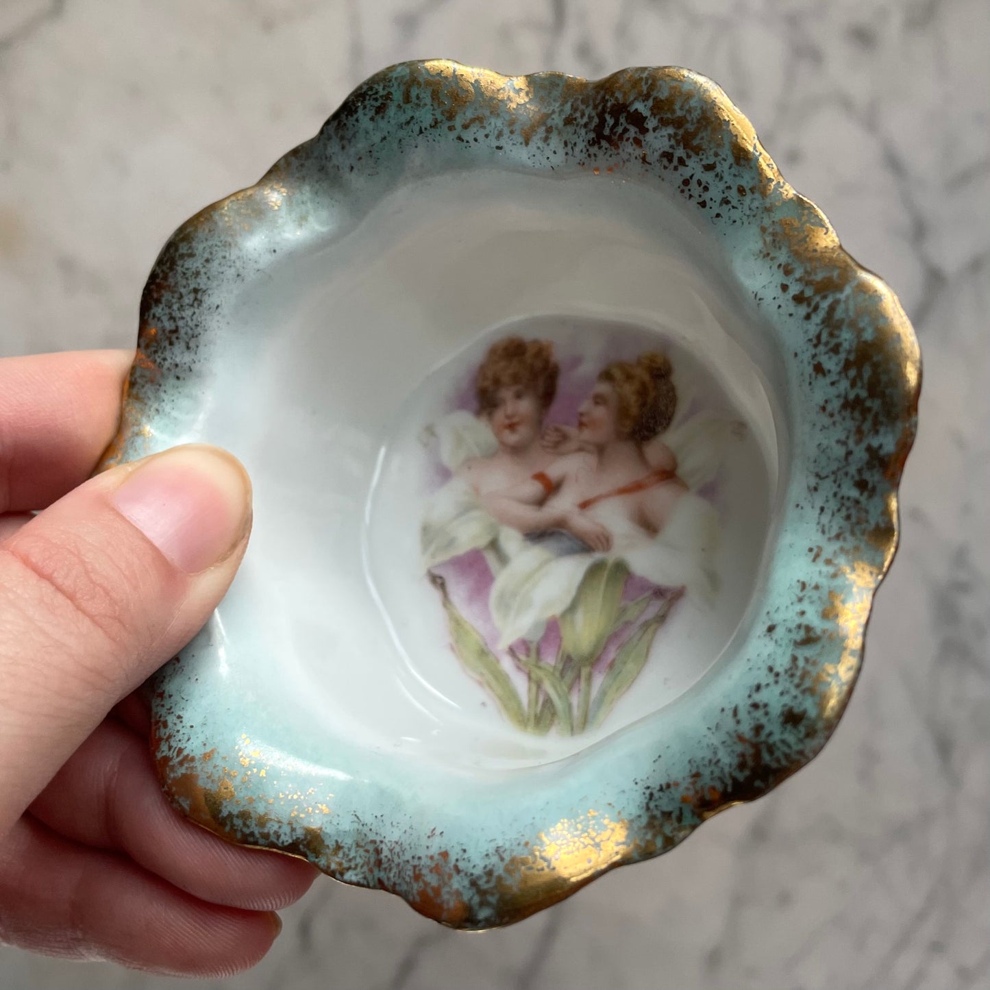 Antique Sapphic Dessert Cup