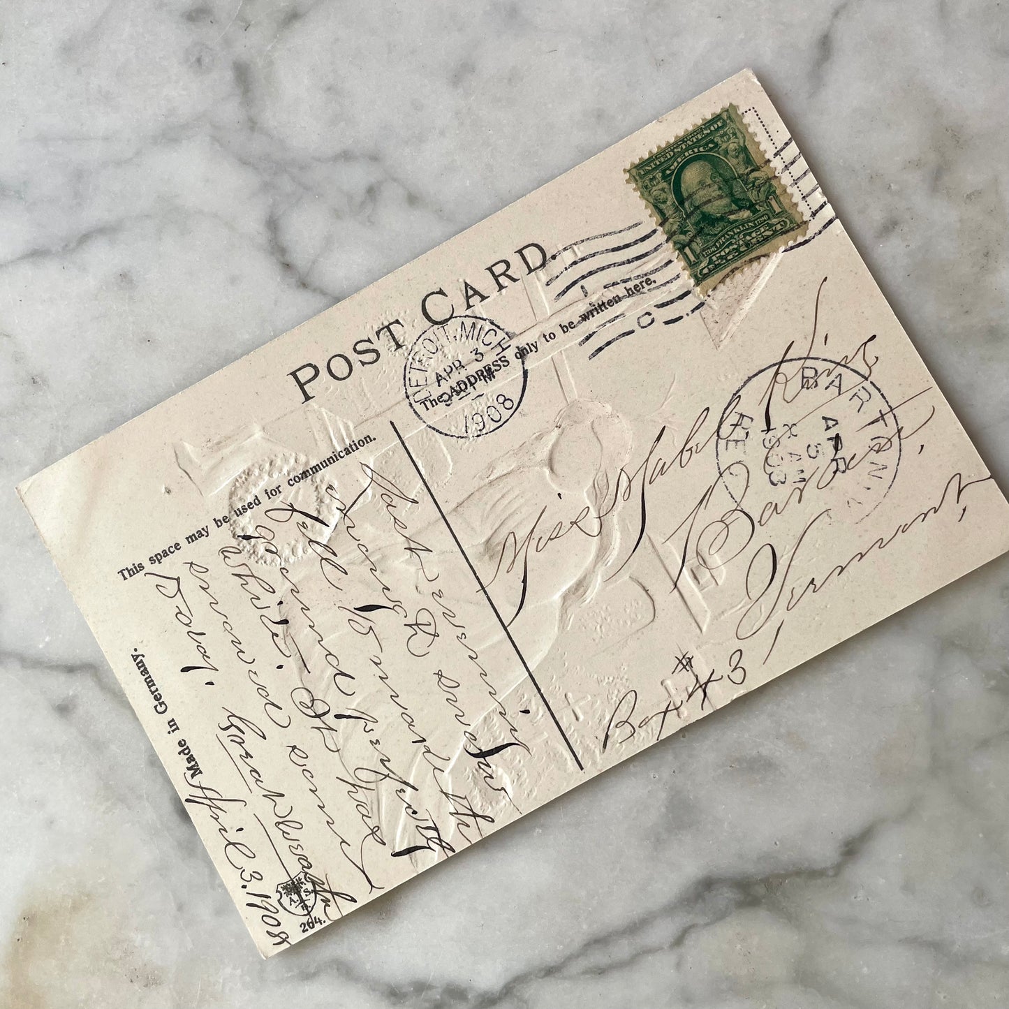 Forgive Us Our Trespasses Antique Postcard