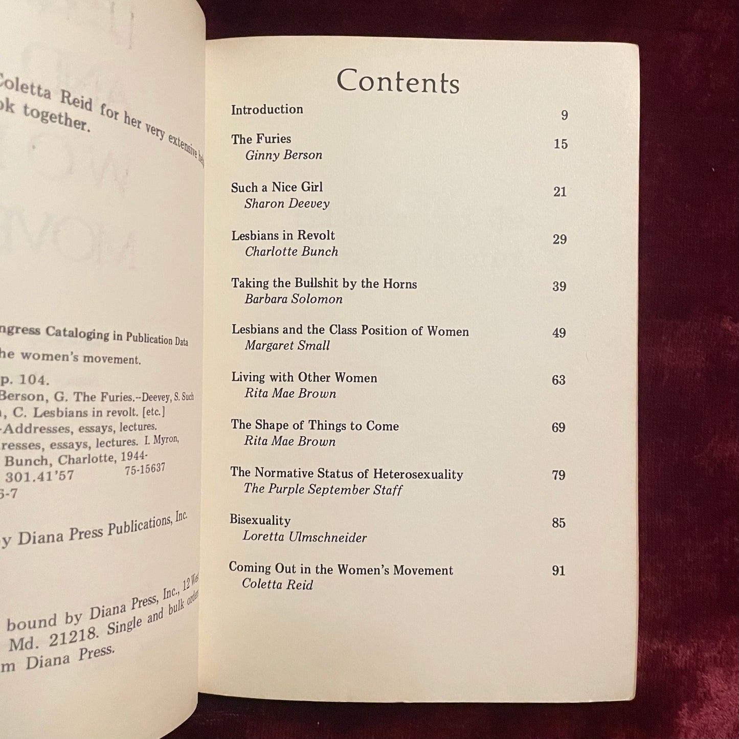 Lesbianism & the Women’s Movement | 1975 | Diana Press