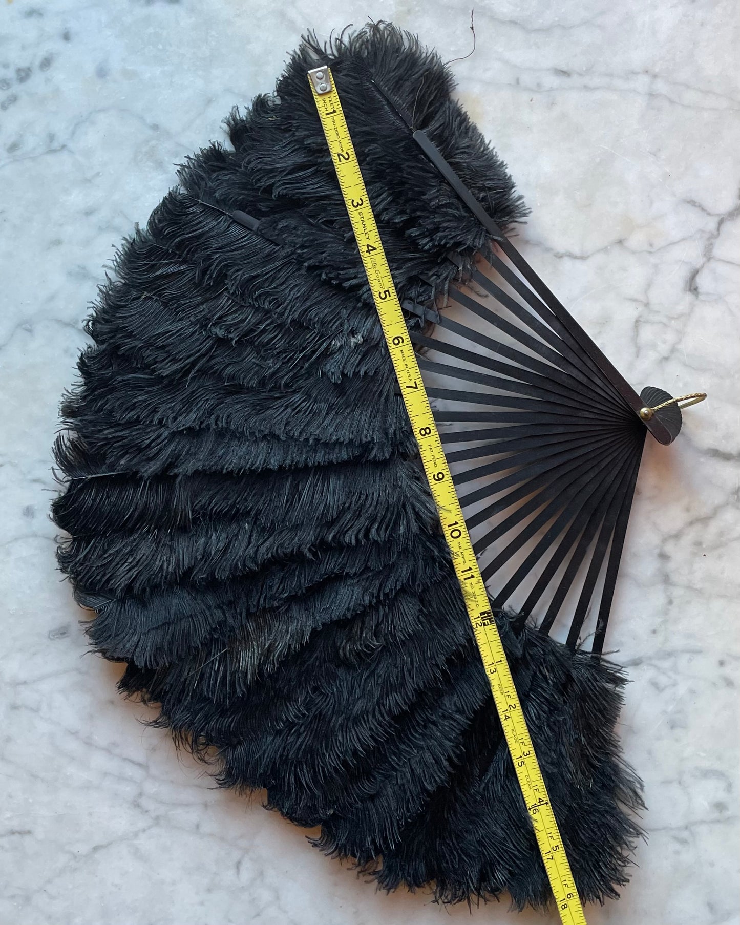 Antique Ostrich Feather Fan