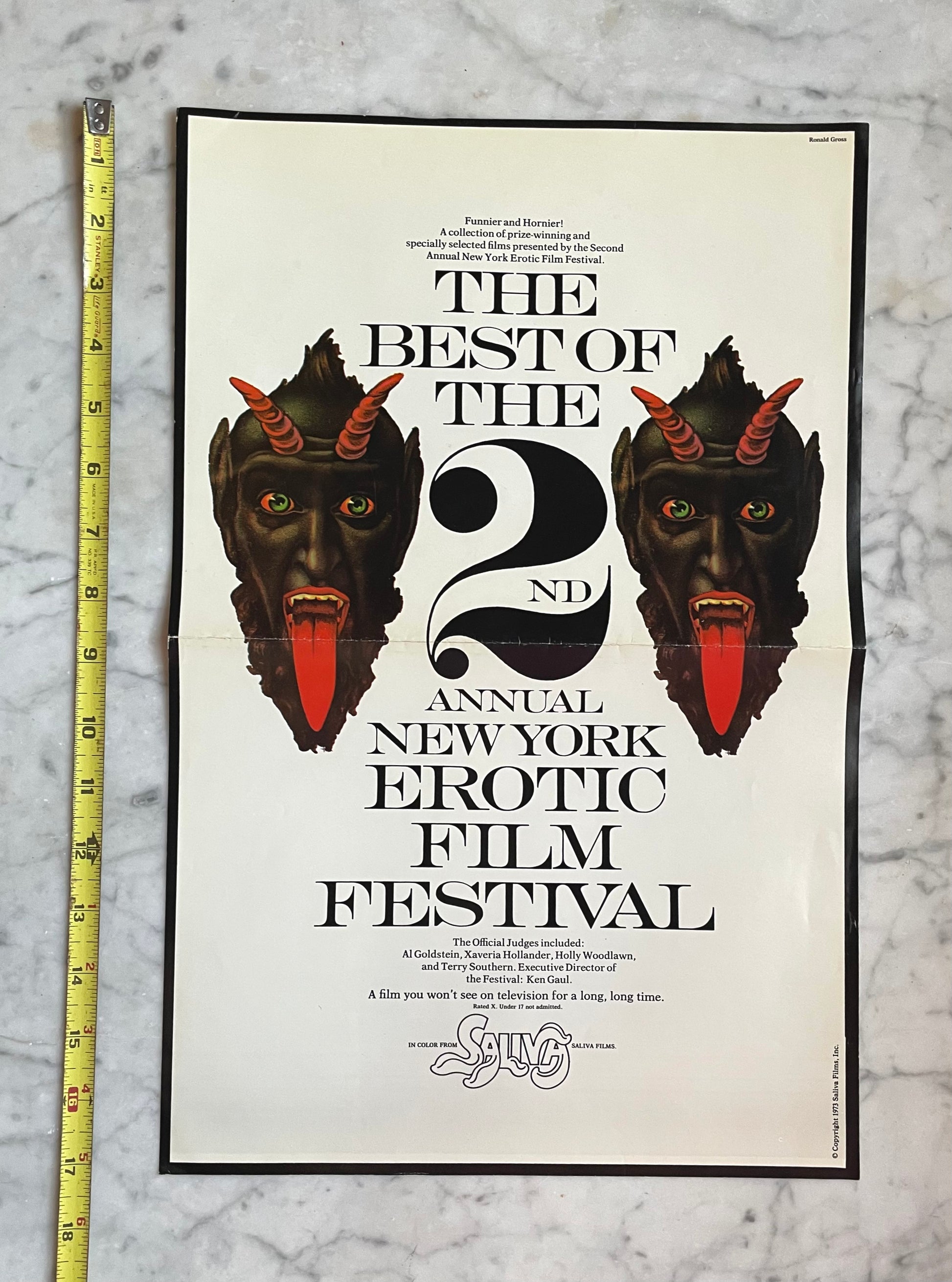 Best of the 2nd Annual New York Erotic Film Festival 1972 | Original P –  Roses & Rue Antiques