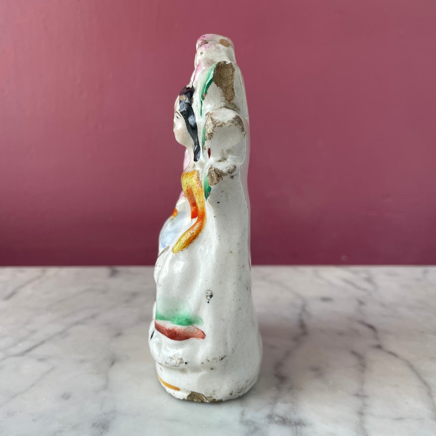 Antique Staffordshire Figure of Two Women