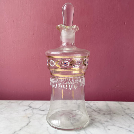 Victorian Handblown Glass Perfume Bottle