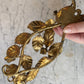 Vintage Gold Toleware Candleholder Wall Sconces