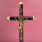 Antique Ebony Standing Crucifix