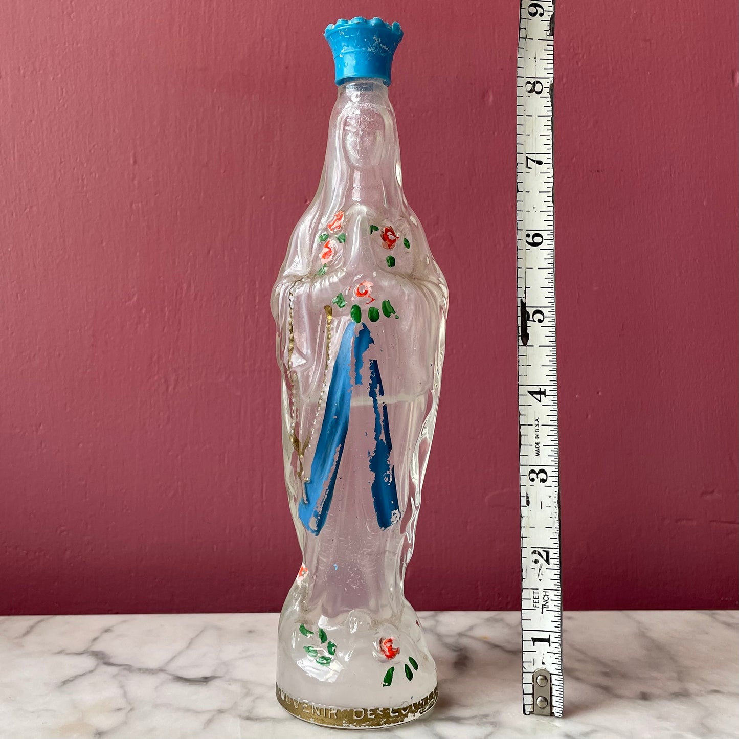 Notre Dame de Lourdes Holy Water Bottle