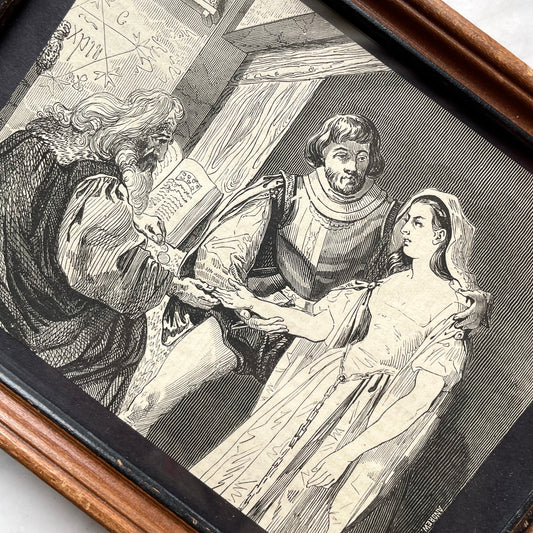 Antique French Palmistry Print