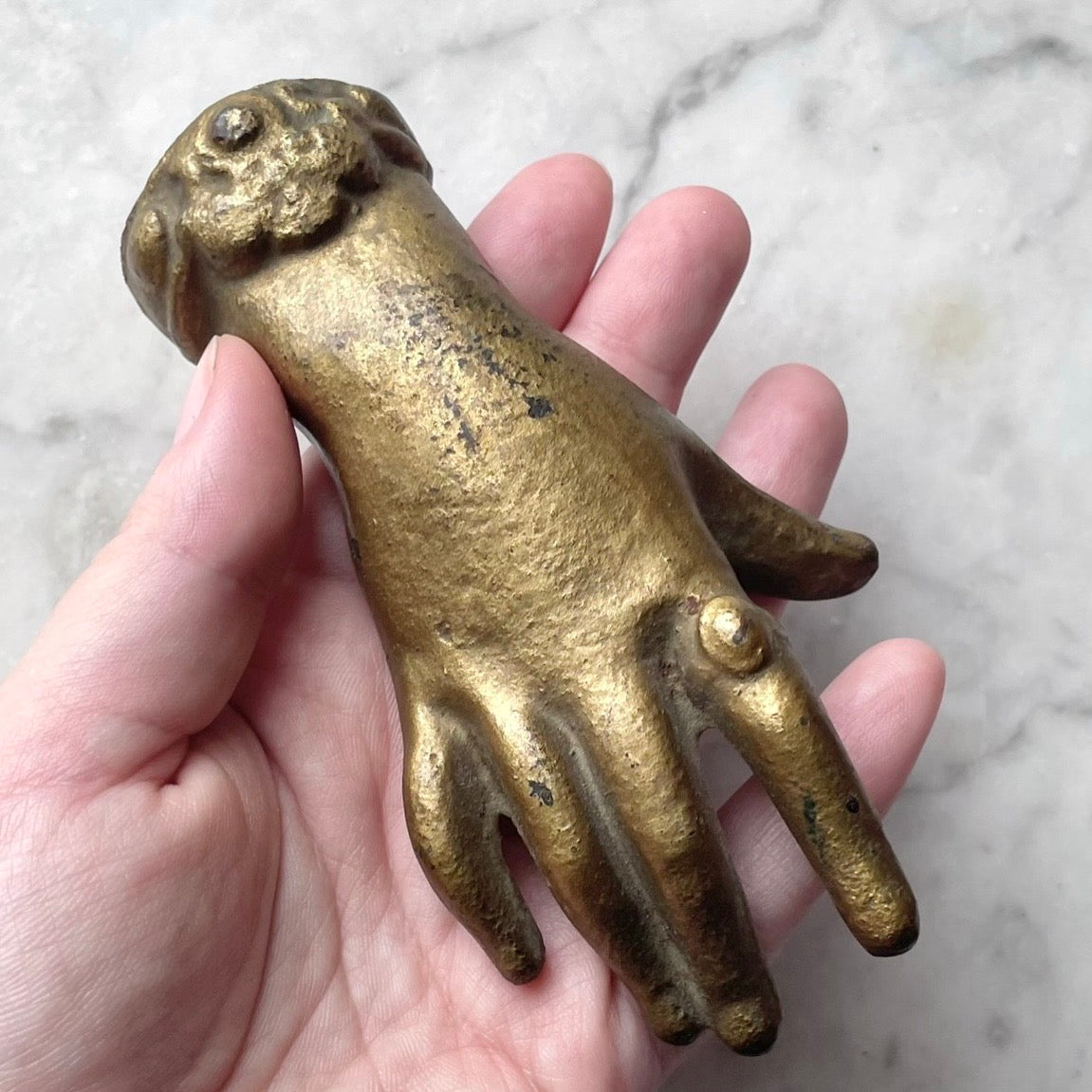 Victorian Cast Iron Lady’s Hand Paperweight