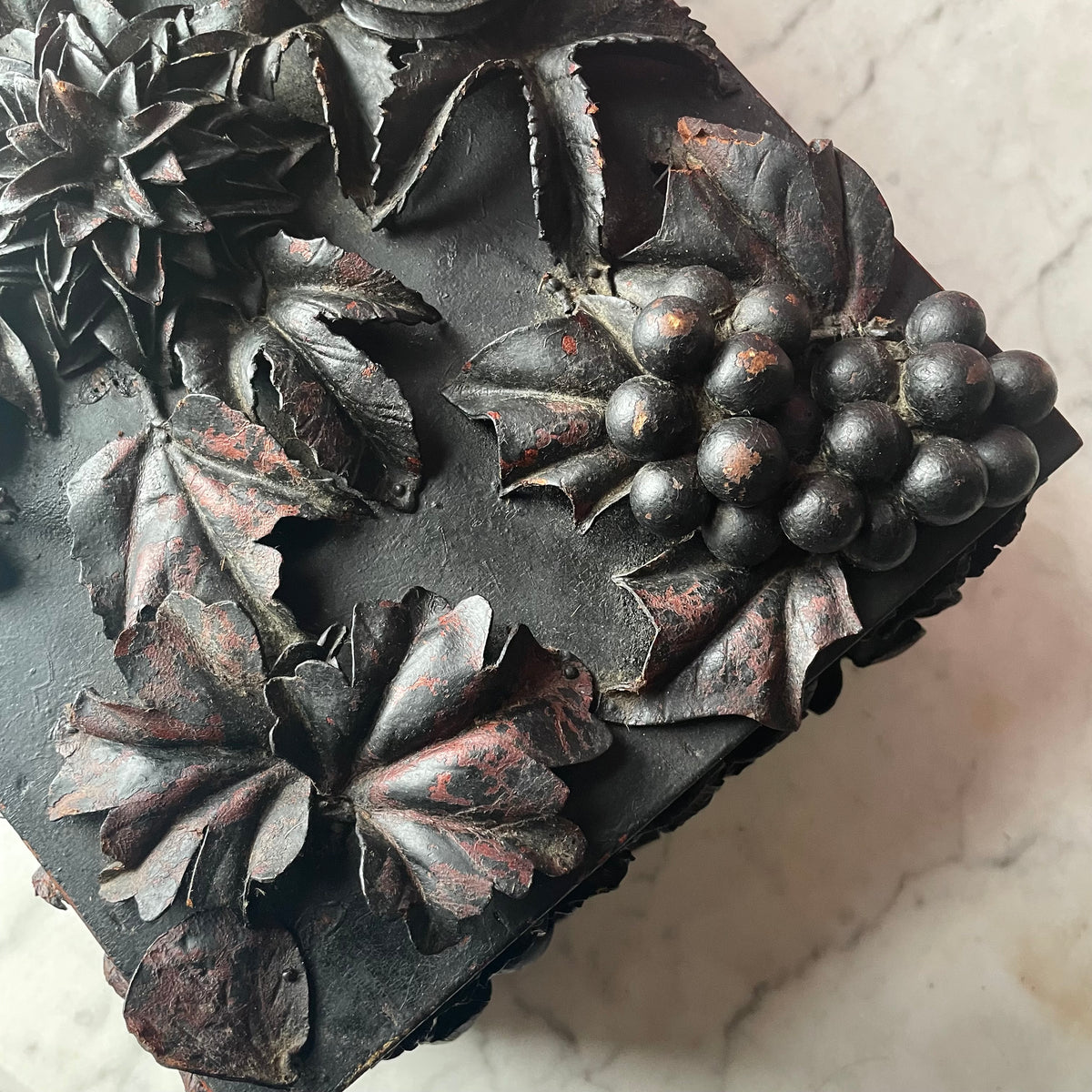 Victorian Leatherwork Box