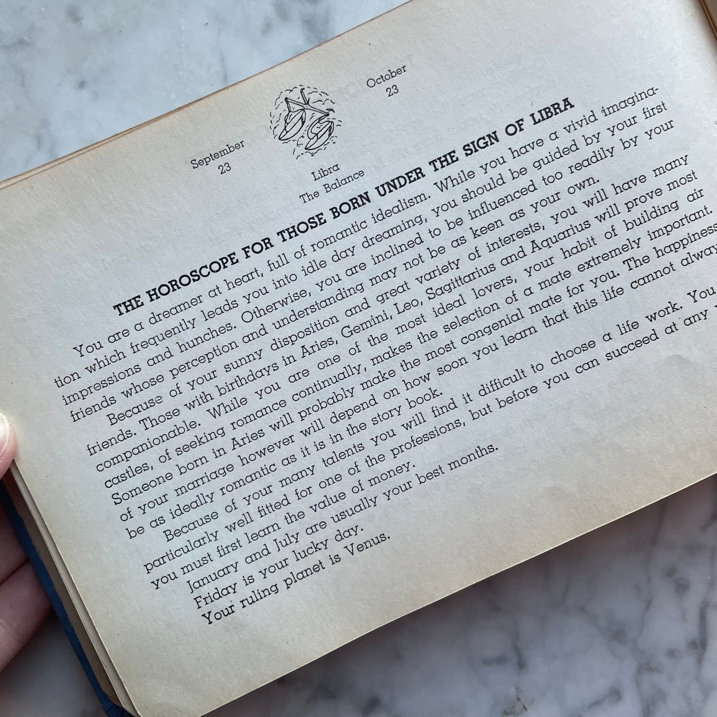 Signs of My Friends | Antique Astrology Autograph Book