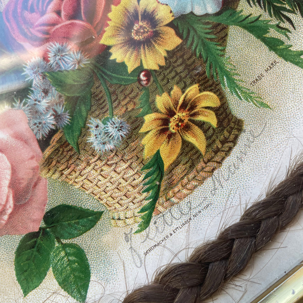 In Memory of Little Minnie | Victorian Memorial with Braided Hair