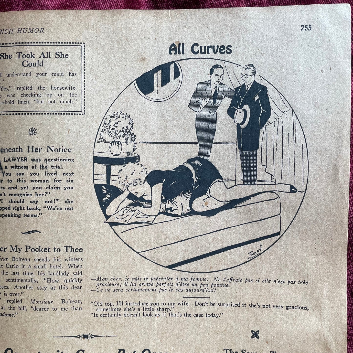 French Humor | March 3, 1928 | Risqué Flapper Cartoons