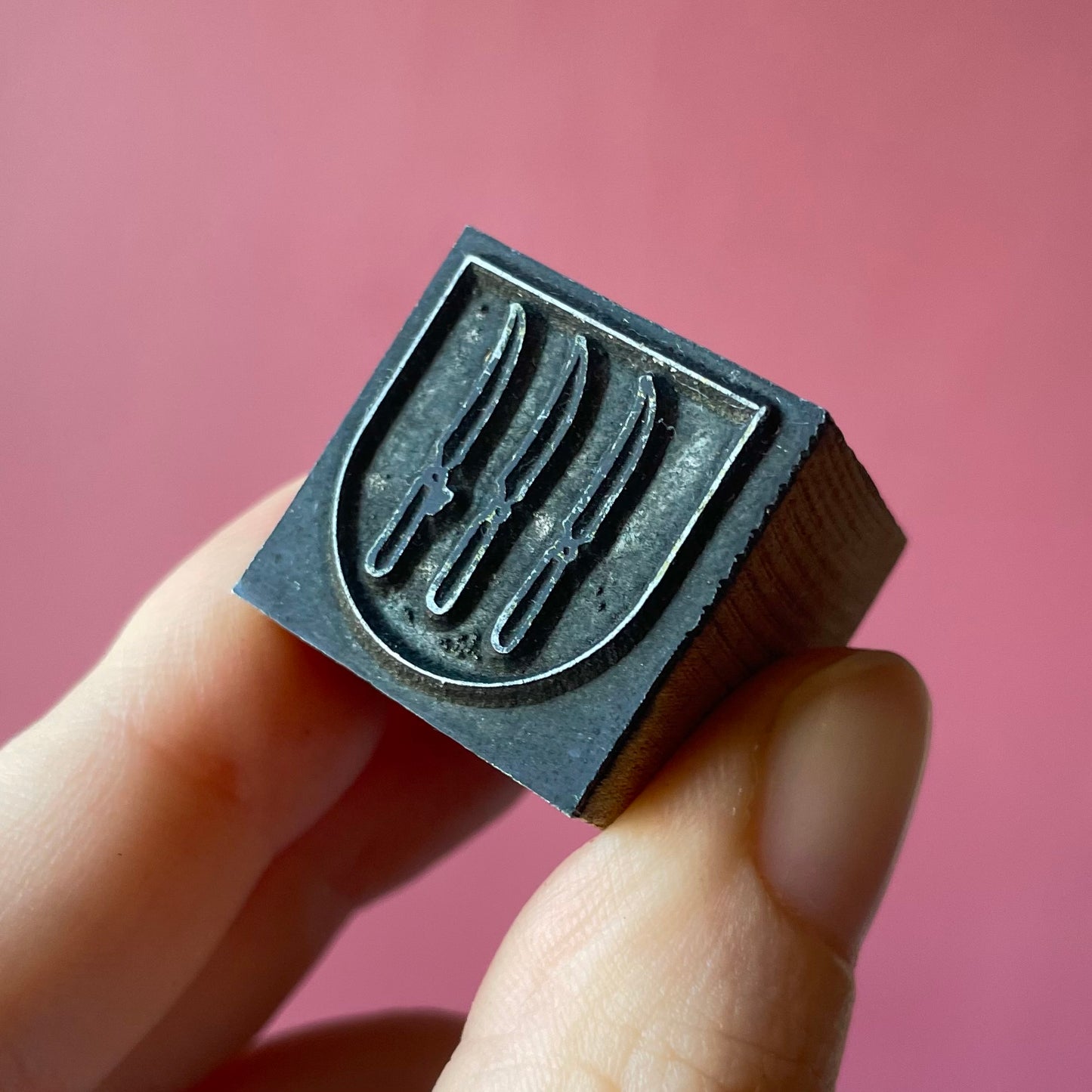 Antique Religious Printer’s Block | Cliché | St. Bartholomew Shield