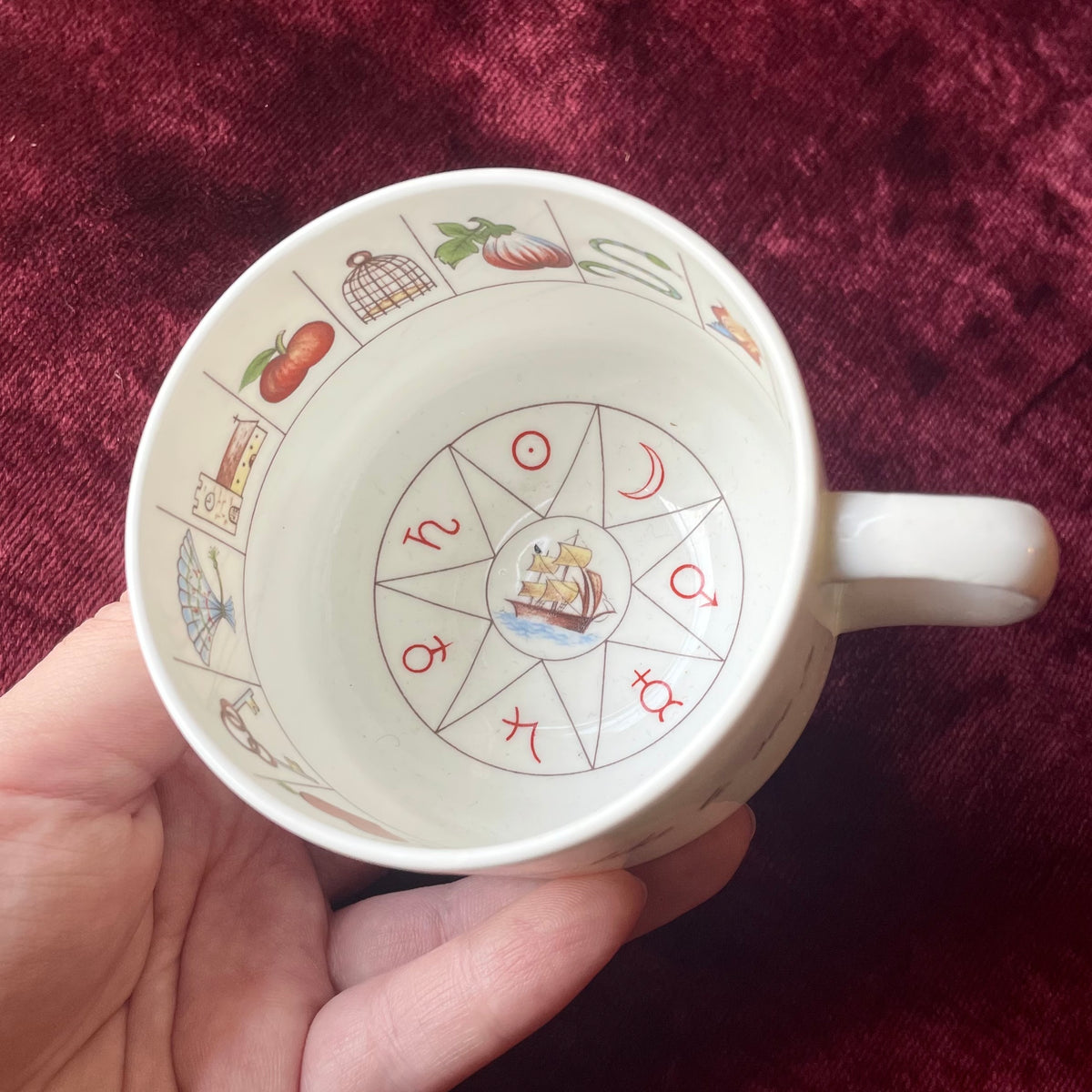 Vintage Fortune Telling Tea Cup & Saucer | Royal Kendal