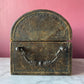 Vintage Leather Treasure Chest Jewelry Box