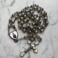 Antique Sacred Heart Rosary & Ring Set