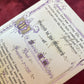 Vintage Mourning Monastery Work Prayer Card