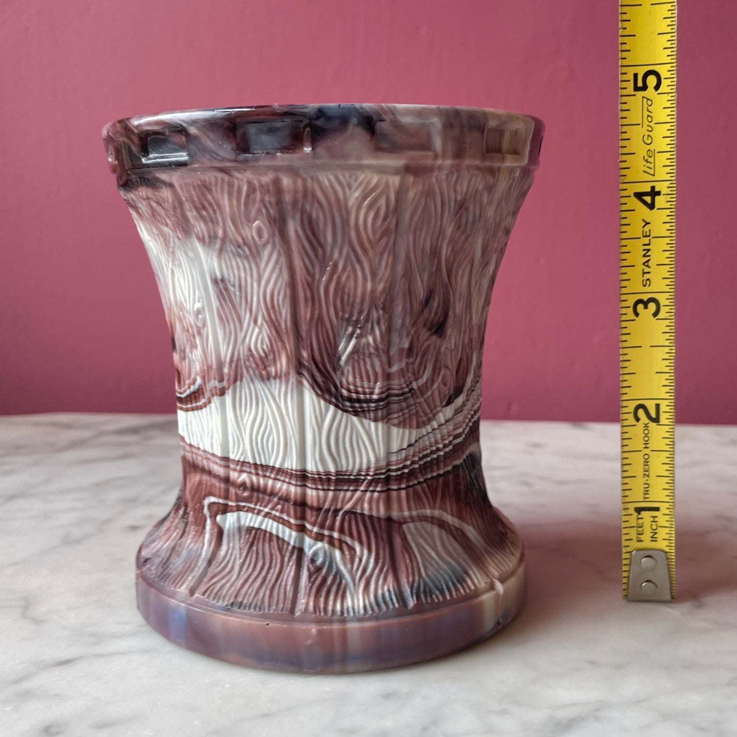 Victorian Slag Glass Vase