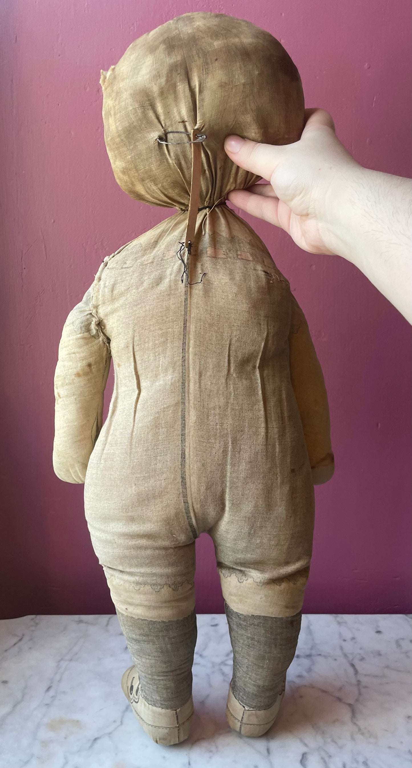 Antique Faceless Cloth Doll c. 1910