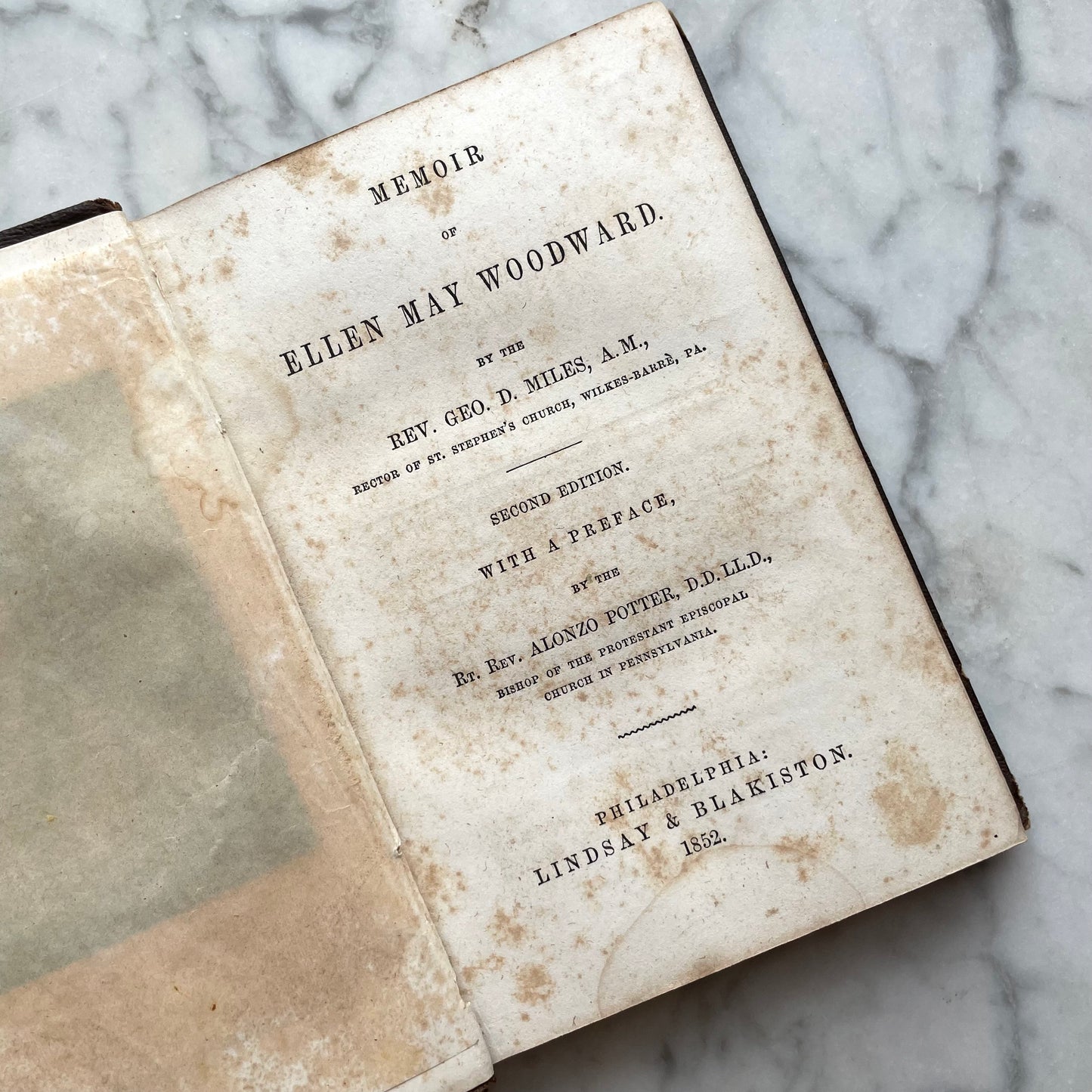 Memoir of Ellen May Woodward | 1852