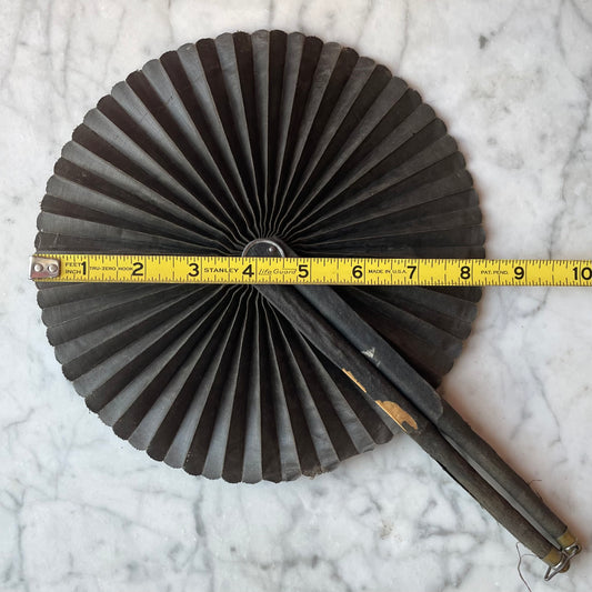 Victorian Mourning Cockade Fan