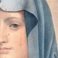 Portrait de la Très Sainte Vierge d'après Titien | Antique Hand Colored Print of the Virgin Mary