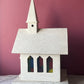 Vintage Handmade Church with Stained Glass Windows