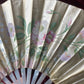 Victorian Painted Silk Fan with Mother of Pearl
