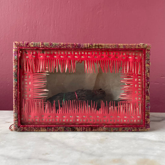 Antique Chinese Tea Box with Original Contents