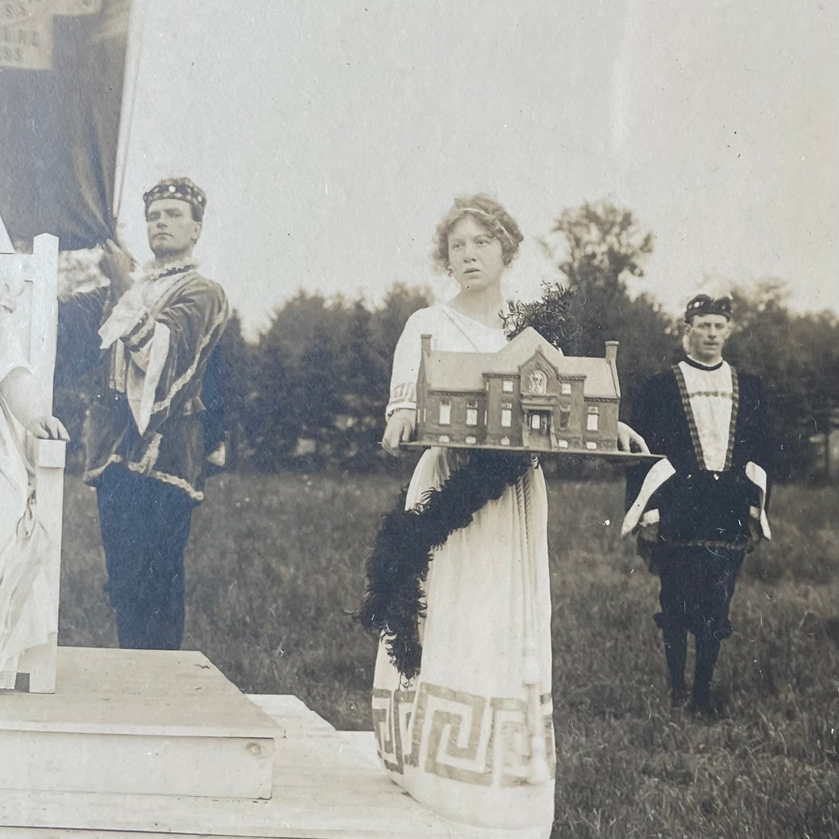 Antique Ceremonial Pageant Photo | Oxford, MA Bicentennial | 1913