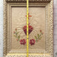 Antique Sacred Heart Embroidery on Silk