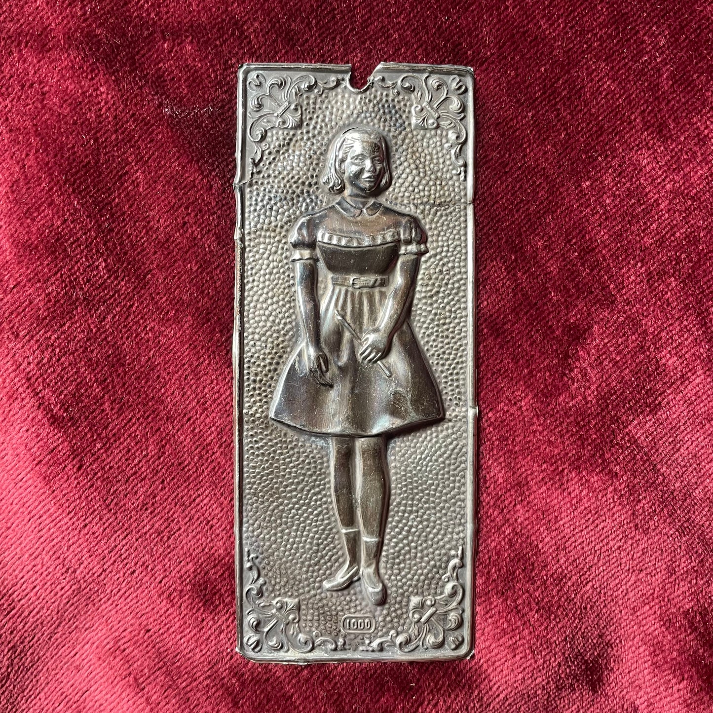 Antique Silver Ex Voto Girl