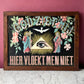 No Swearing | Antique Dutch All Seeing Eye Print