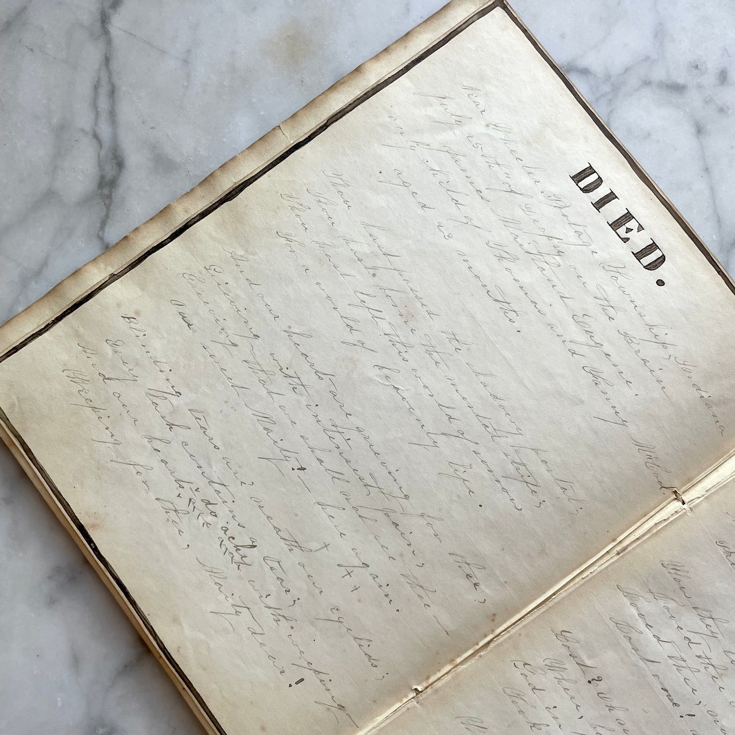 Victorian Mourning Album | Frances Eliza McCool | Portage, IN | 1858-1870s