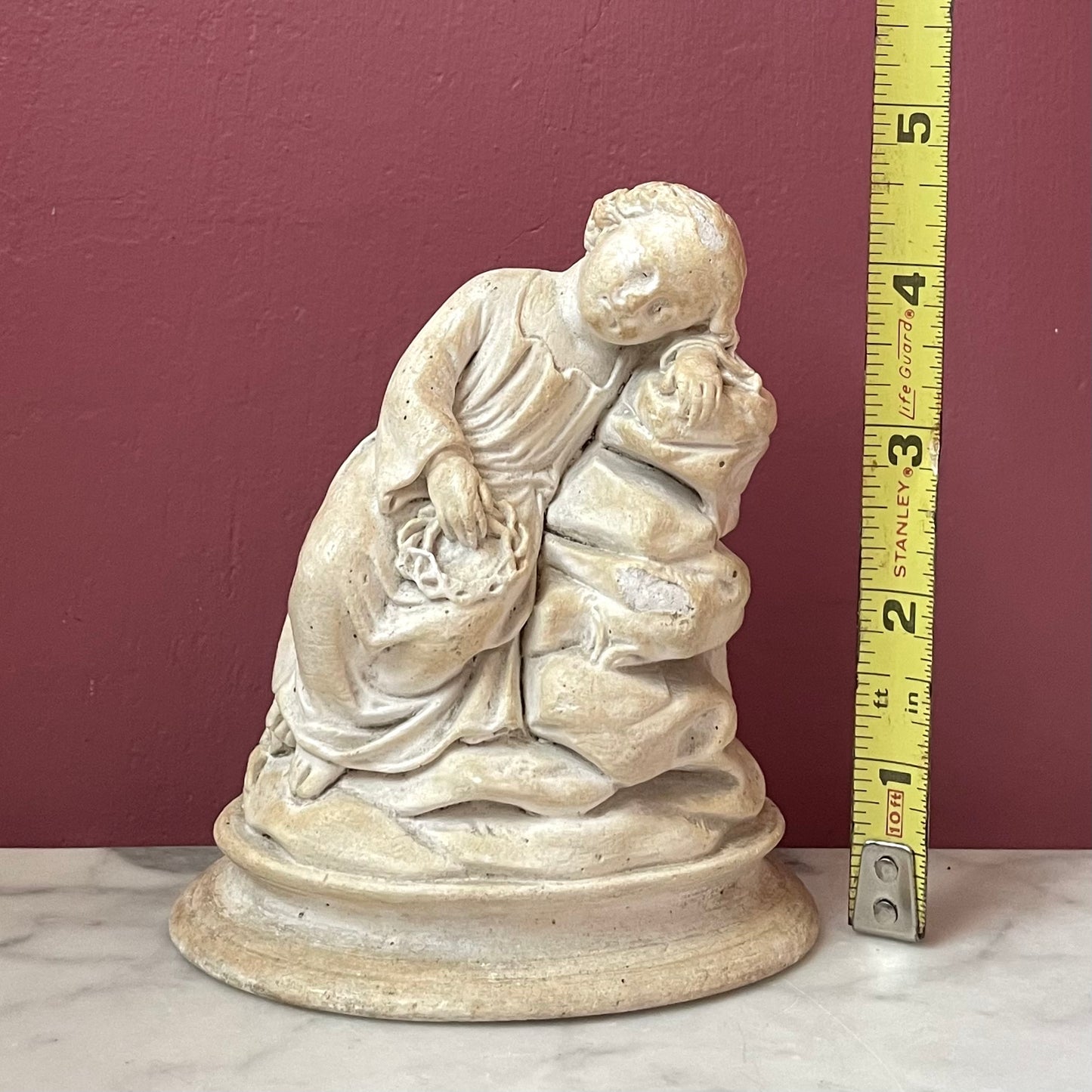 Infant St. John the Baptist | Antique Chalkware