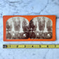 Widow in a Cemetery | Antique Stereocard
