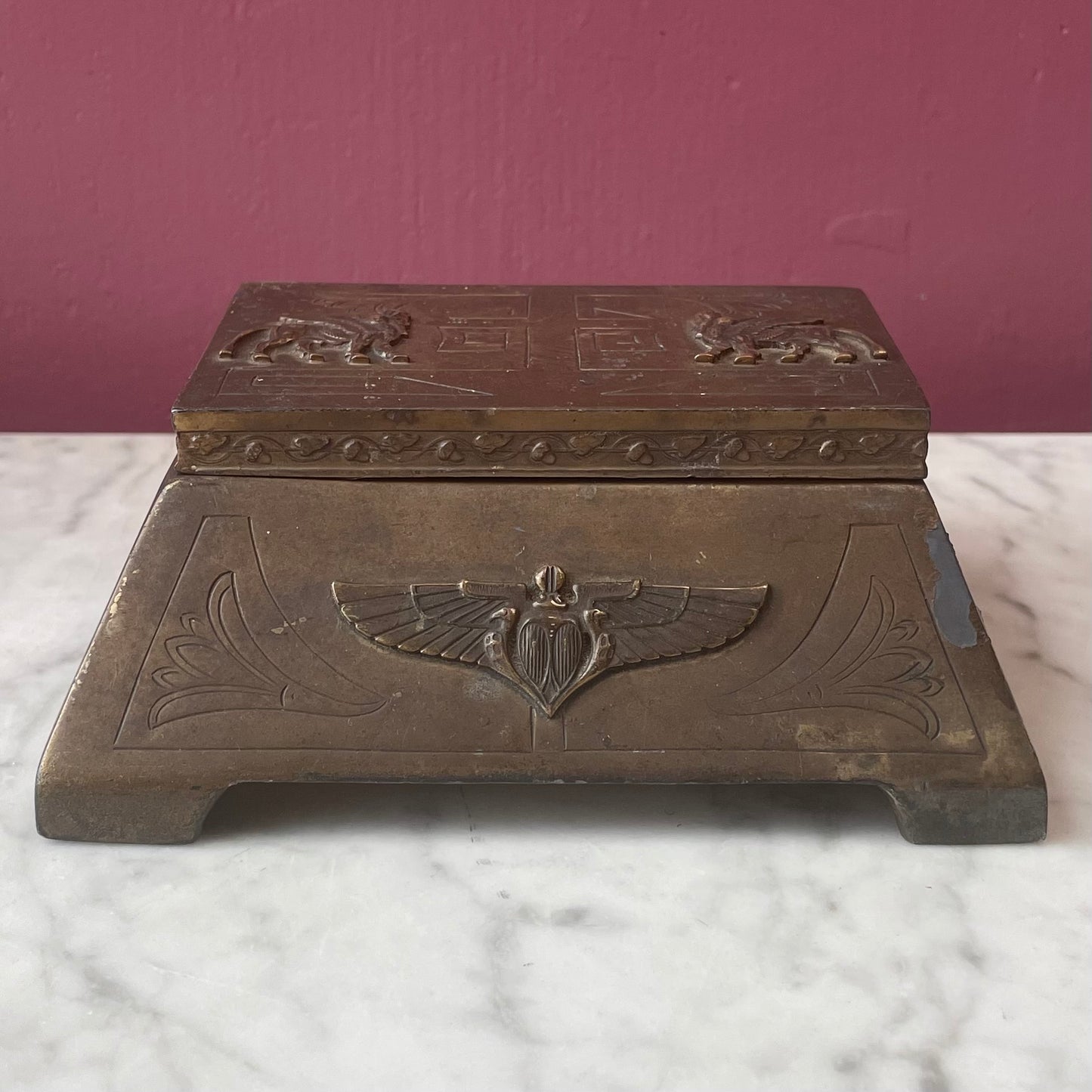 Antique Egyptian Revival Box | Benedict Co. 1910s-20s