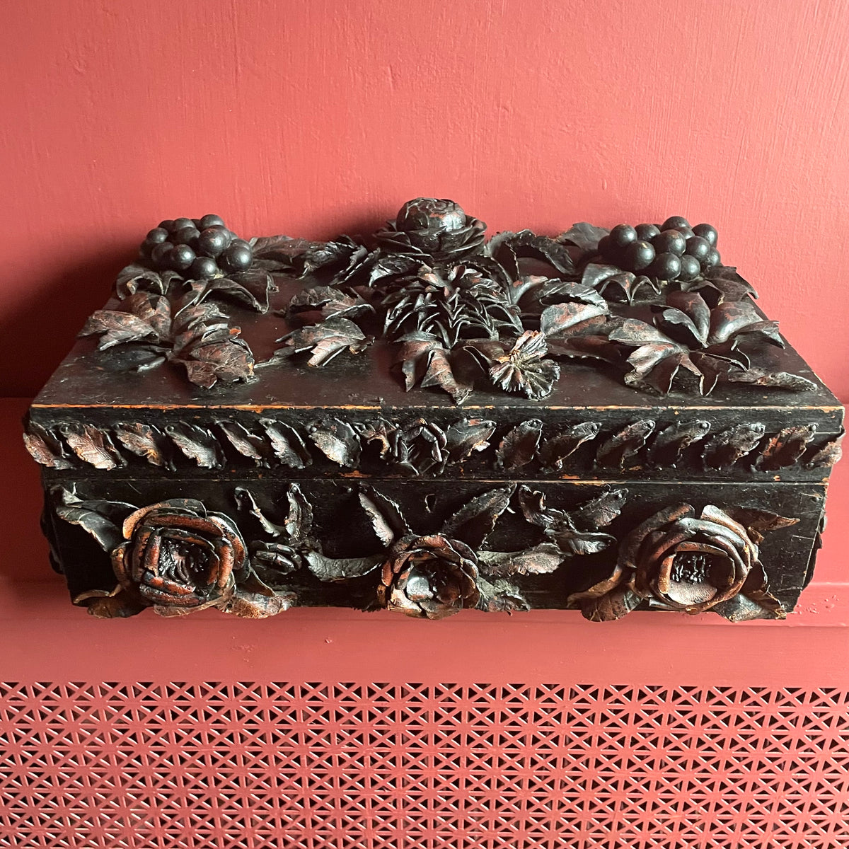 Victorian Leatherwork Box