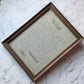 A Sigh | Victorian Handwritten Mourning Poem