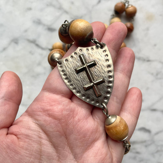 Oversized Saint Joan Rosary Beads