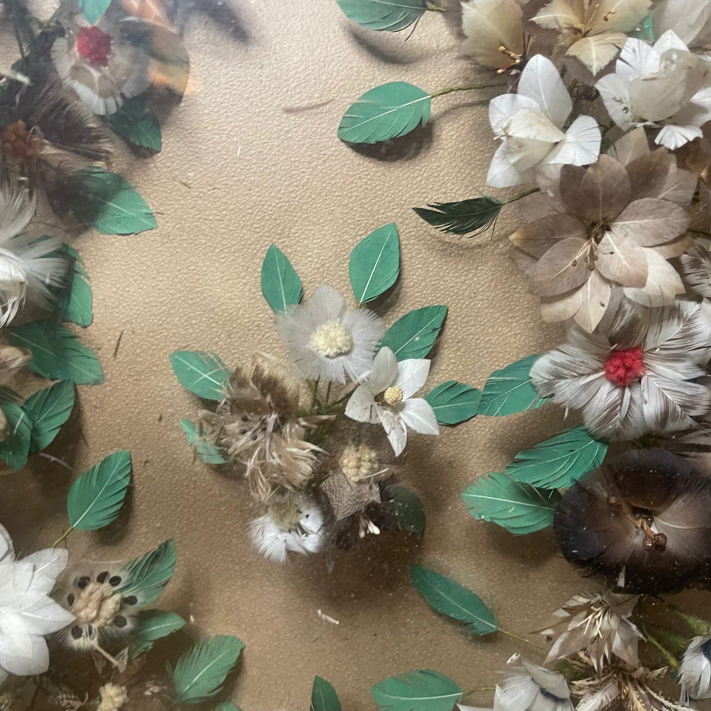 Victorian Feather Work Wreath