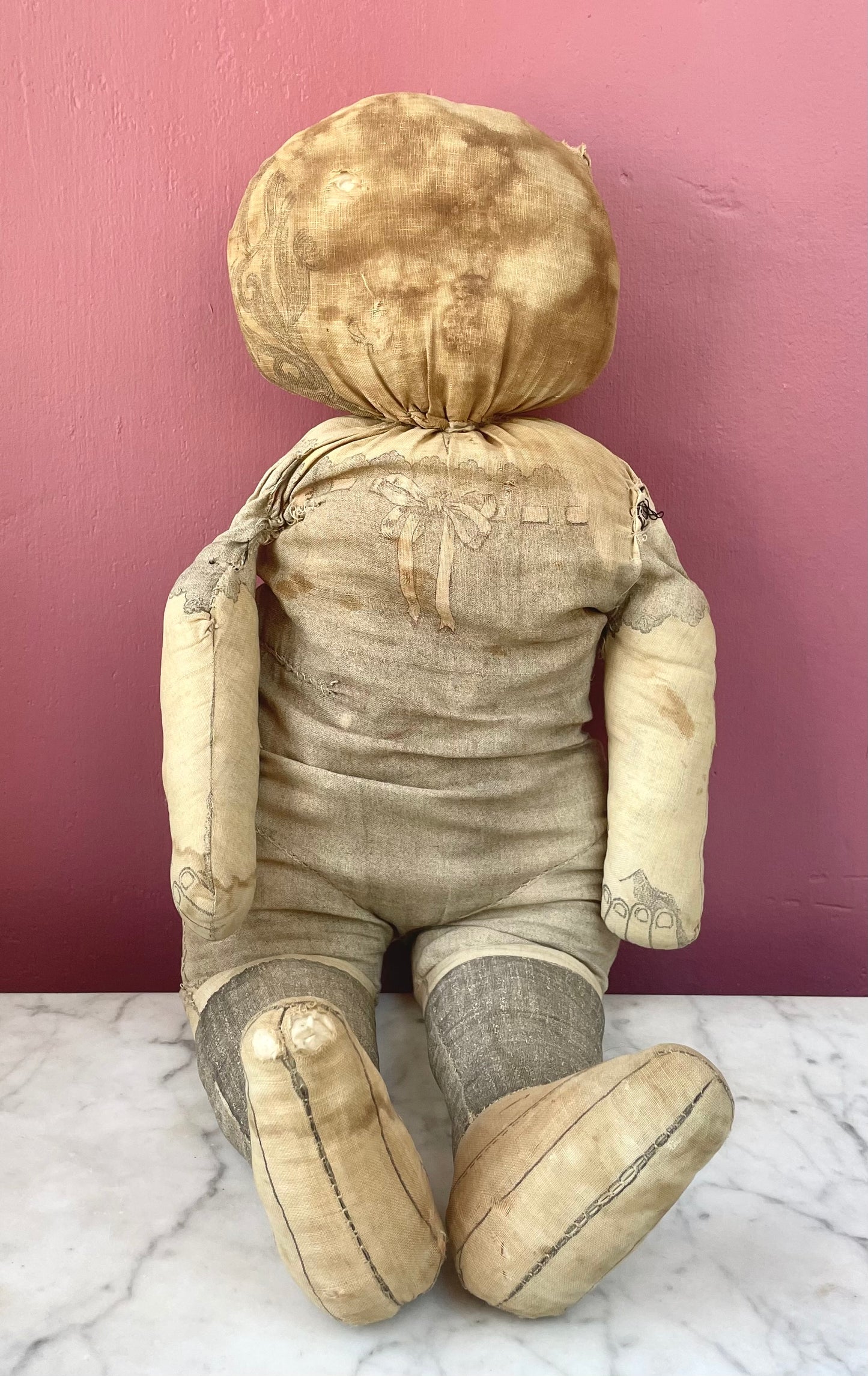 Antique Faceless Cloth Doll c. 1910