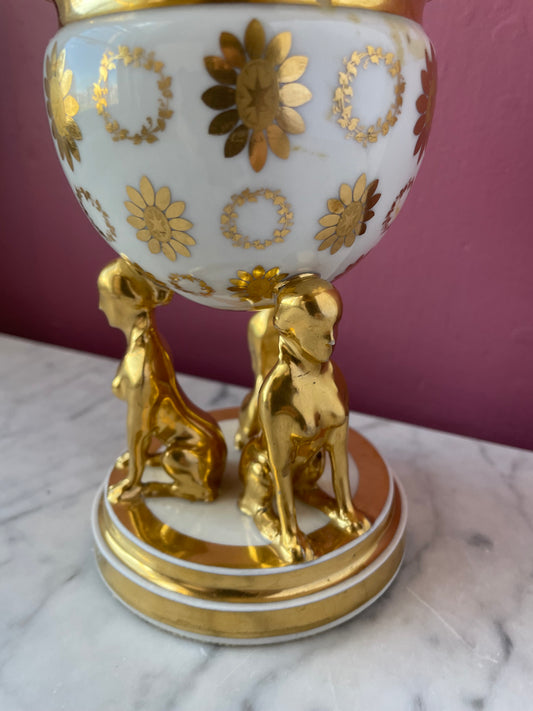 Antique Sphinx Vessel | Austrian Porcelain