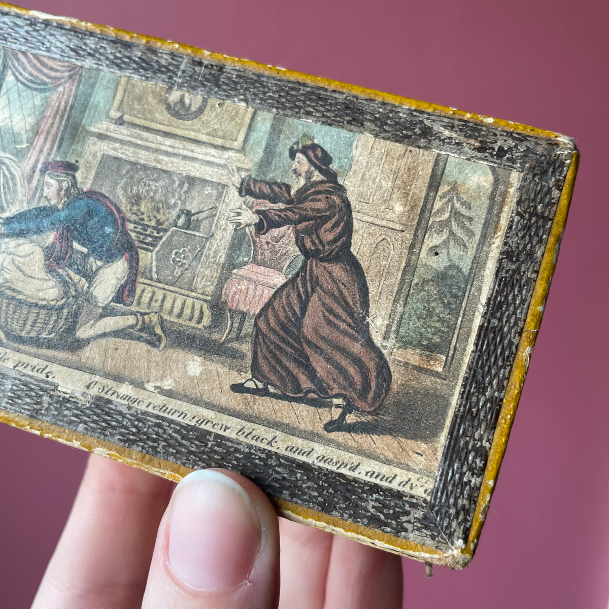 A Story of Infanticide | Antique Box with Scene from Parnell’s The Hermit