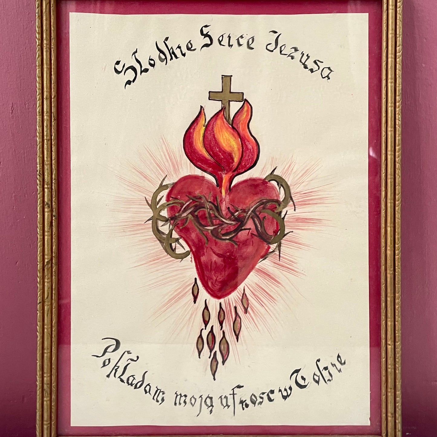 Mixed Media Sacred Heart