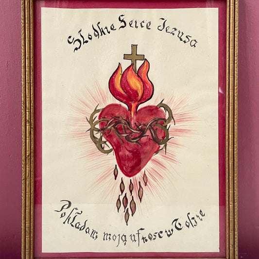 Mixed Media Sacred Heart