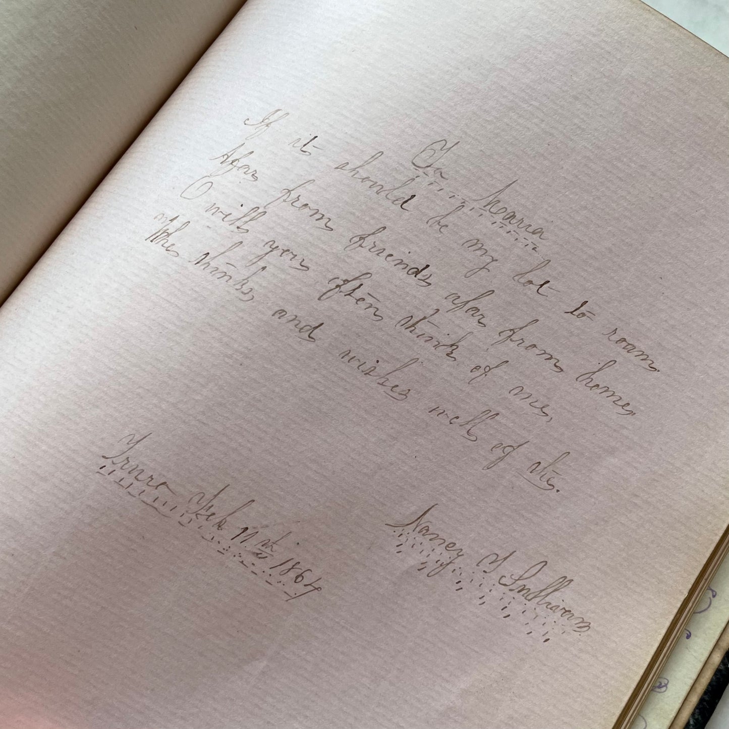 The Rosebud Album | Victorian Autograph Album | 1860s