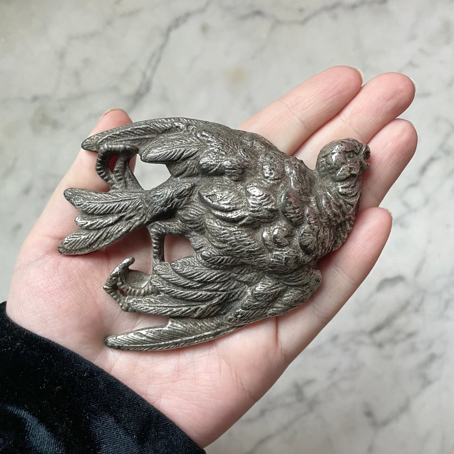 Antique Dead Bird Paperweight